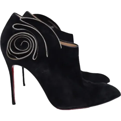 Pre-owned Suede boots , female, Sizes: 7 UK - Christian Louboutin Pre-owned - Modalova