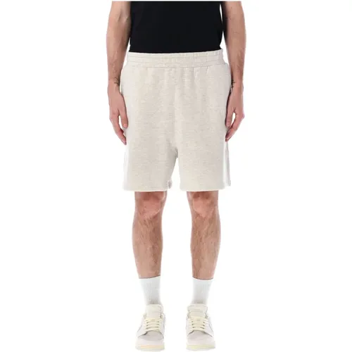 Graue Sweatshorts mit Besticktem Logo , Herren, Größe: XL - Awake NY - Modalova