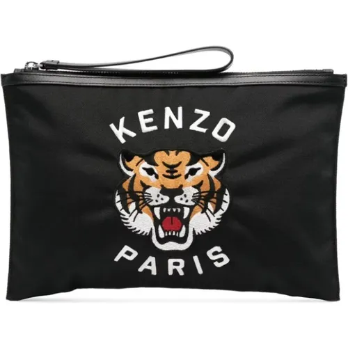 Schwarze Clutch Tasche Kenzo - Kenzo - Modalova