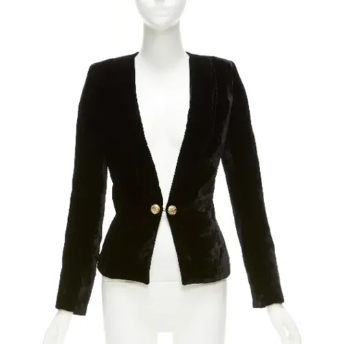 Pre-owned Velvet outerwear , female, Sizes: S - Balmain Pre-owned - Modalova