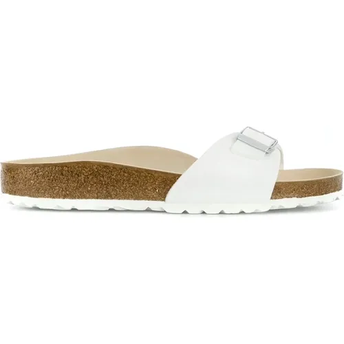 Weiße Madrid BF Hausschuhe , Damen, Größe: 37 EU - Birkenstock - Modalova