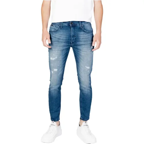 Herren Blaue Jeans mit Vorder- und Gesäßtaschen , Herren, Größe: W38 - Antony Morato - Modalova
