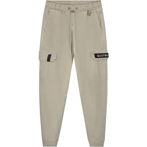Mens Sand/Black Cargo Pants , male, Sizes: S, L, XL, XS, M - Quotrell - Modalova