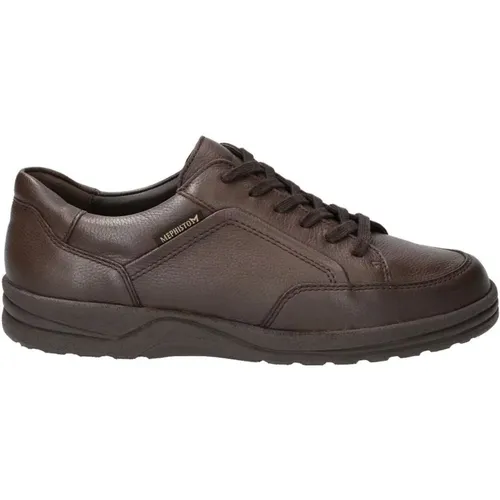 Brauner Schnürsneaker für Herren , Herren, Größe: 42 EU - mephisto - Modalova