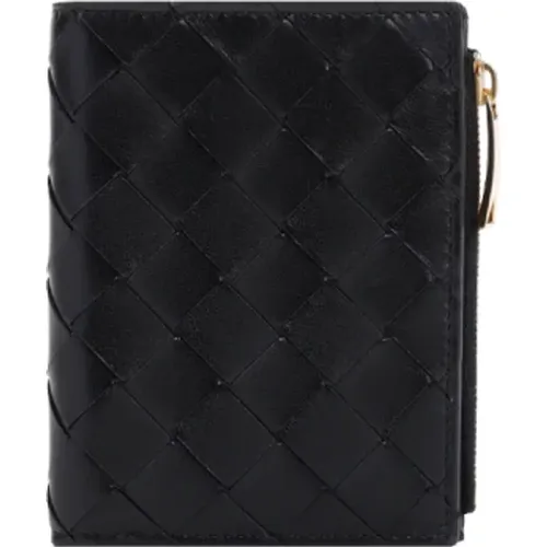 Intrecciato Bi-Fold Zip Wallet - Bottega Veneta - Modalova