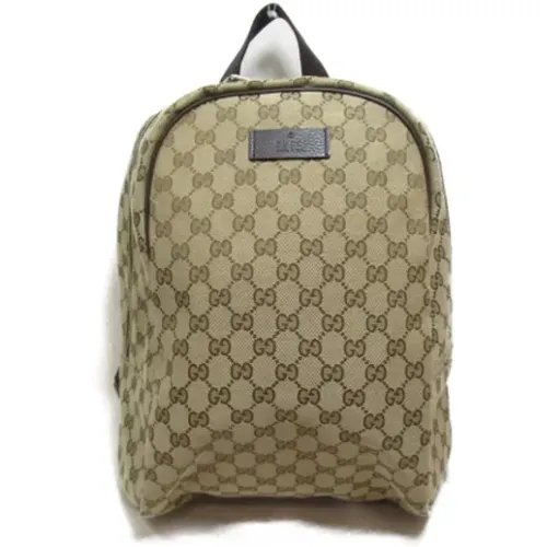 Pre-owned Backpacks, female, , Size: ONE SIZE Pre-owned Canvas gucci-bags - Gucci Vintage - Modalova