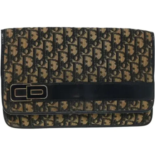 Pre-owned Clutches, female, , Size: ONE SIZE Pre-owned Canvas clutches - Dior Vintage - Modalova