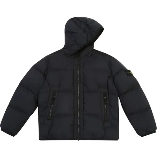 Blaue Gesteppte Steppjacke - Stone Island - Modalova