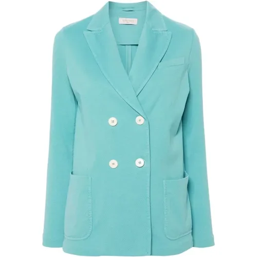 Blazers, female, , Size: S Textured -Green Jacket - Circolo 1901 - Modalova