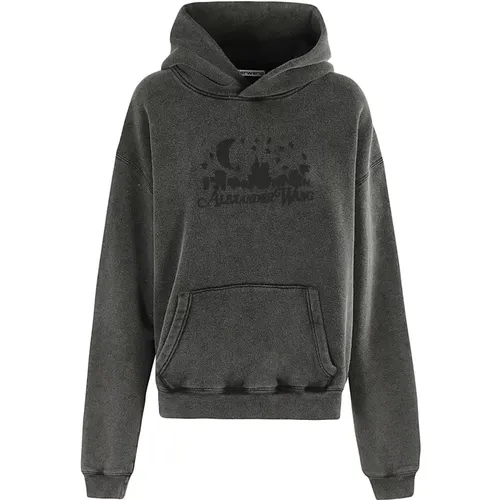 Lässiger Hoodie für alle Geschlechter , Damen, Größe: XS - alexander wang - Modalova