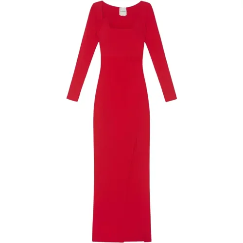 Rotes Maxikleid mit Schlitz - Roland Mouret - Modalova