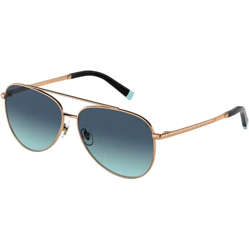 Rose Gold/Blue Shaded Sonnenbrille,Sunglasses - Tiffany - Modalova