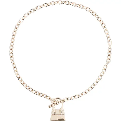 Chic Bag Pendant Metallic Necklace , female, Sizes: ONE SIZE - Jacquemus - Modalova