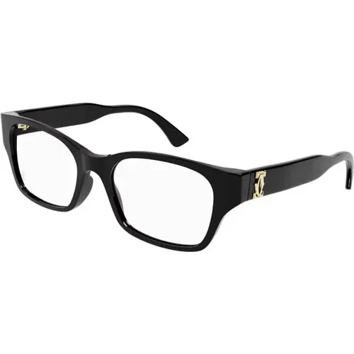 Schwarze Transparente Ct0316O Brille , unisex, Größe: 52 MM - Cartier - Modalova