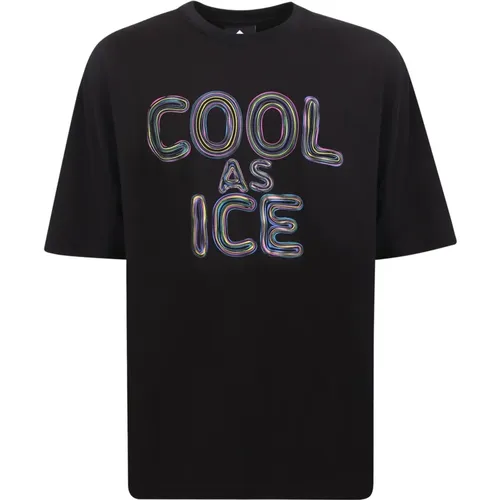 Cool As Ice Grafik Print T-shirt , Herren, Größe: M - Mauna Kea - Modalova