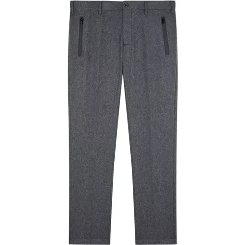 Graue Chino Hose aus Technischer Wolle , Herren, Größe: XL - PAUL & SHARK - Modalova