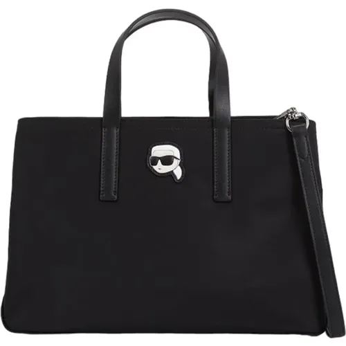 Schwarze Synthetische Damenhandtasche - Karl Lagerfeld - Modalova