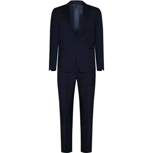 Midnight Wool Suit , male, Sizes: XL, 2XL, L, M, S - Low Brand - Modalova