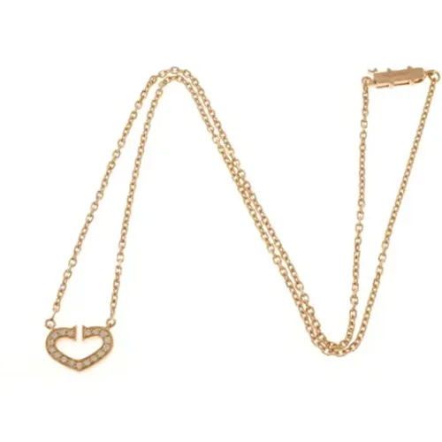 Pre-owned Jewellery, female, , Size: ONE SIZE Pre-owned Rose Gold necklaces - Cartier Vintage - Modalova