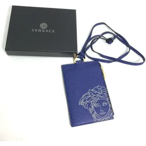 Pre-owned Leather wallets , male, Sizes: ONE SIZE - Versace Pre-owned - Modalova