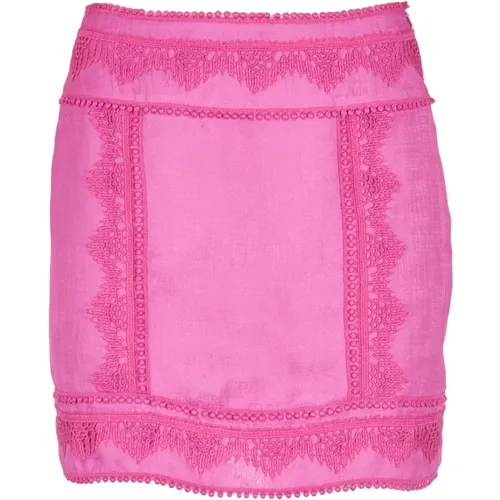 Fuchsia Crochet Skirt , female, Sizes: S, XS - IRO - Modalova