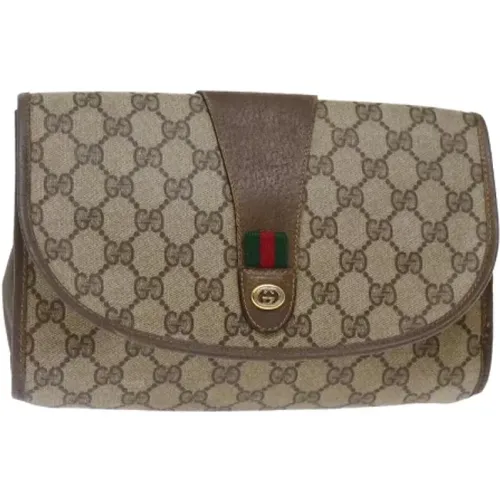 Pre-owned Clutches, female, , Size: ONE SIZE Pre-owned Canvas gucci-bags - Gucci Vintage - Modalova