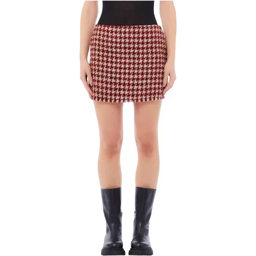 Short Skirts, female, , Size: M Boucle Mini Skirt - Liu Jo - Modalova