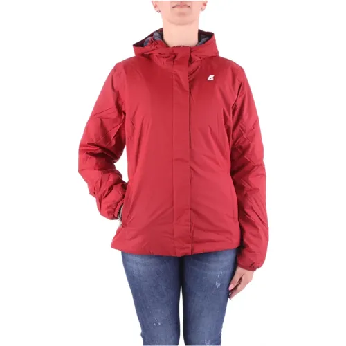Rainproof Jacket, Bordeaux Brown , female, Sizes: M, S - K-way - Modalova