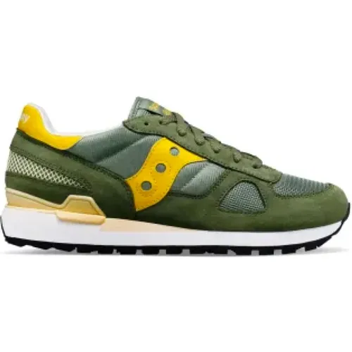 Yellow Shadow Original Sneakers , male, Sizes: 7 UK, 11 UK - Saucony - Modalova