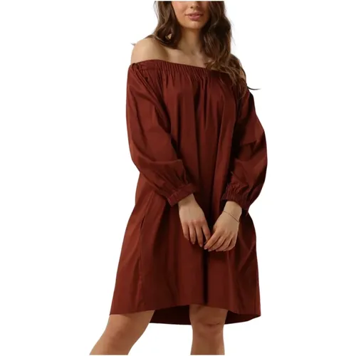 Bordeaux Mini Kleid S4Sk26 , Damen, Größe: 2XS - Semicouture - Modalova