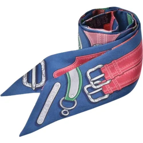 Pre-owned Canvas scarves , female, Sizes: ONE SIZE - Hermès Vintage - Modalova