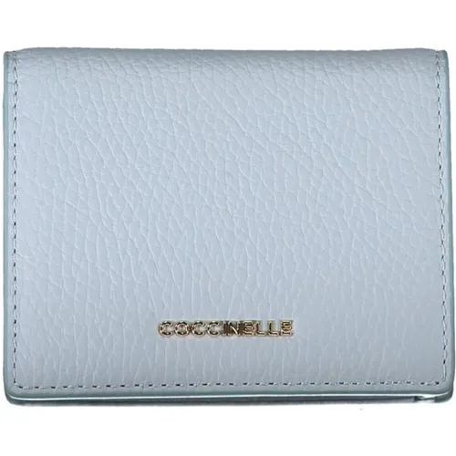 Leather Wallet with Automatic Closure , female, Sizes: ONE SIZE - Coccinelle - Modalova