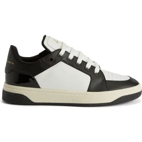 Sneakers, male, , Size: 7 US Leather Low-Top Sneaker - giuseppe zanotti - Modalova