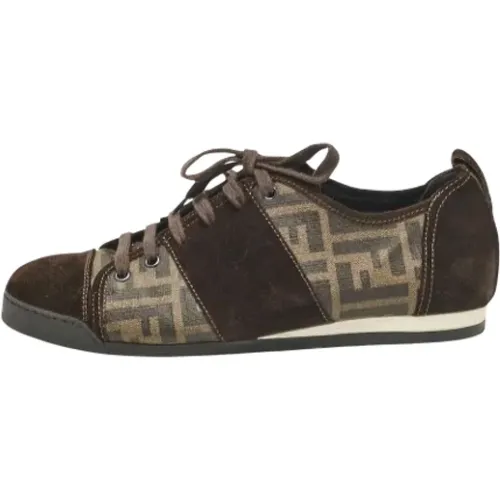 Pre-owned Canvas sneakers , female, Sizes: 9 UK - Fendi Vintage - Modalova