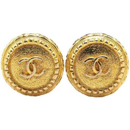 Pre-owned Jewellery, female, , Size: ONE SIZE Pre-owned Metal earrings - Chanel Vintage - Modalova