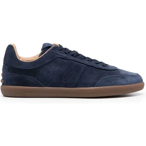 Leather Sneakers Panelled Design , male, Sizes: 5 UK, 6 UK - TOD'S - Modalova