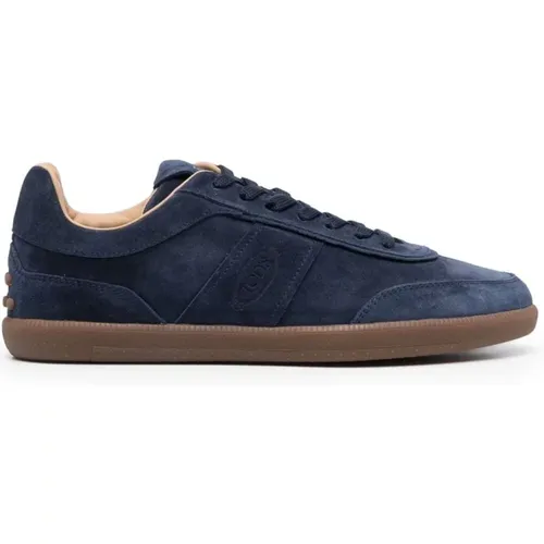 Leather Sneakers Panelled Design , male, Sizes: 8 UK, 10 UK, 7 UK, 5 UK, 7 1/2 UK, 9 UK, 6 UK, 11 UK, 8 1/2 UK - TOD'S - Modalova