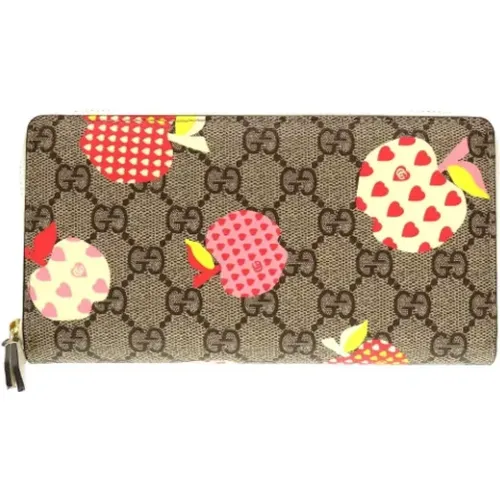 Pre-owned Wallets, female, , Size: ONE SIZE Pre-owned Canvas wallets - Gucci Vintage - Modalova