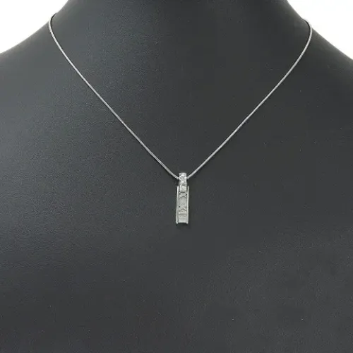 Pre-owned Jewellery, female, , Size: ONE SIZE Pre-owned White Gold necklaces - Tiffany & Co. Pre-owned - Modalova