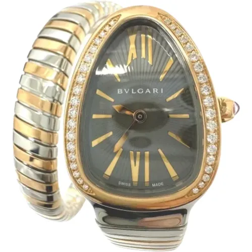 Pre-owned Watches, female, , Size: ONE SIZE Pre-owned Stainless Steel watches - Bvlgari Vintage - Modalova