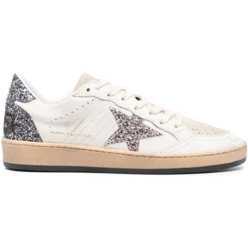 Ball Star Leather Sneakers , female, Sizes: 3 UK - Golden Goose - Modalova