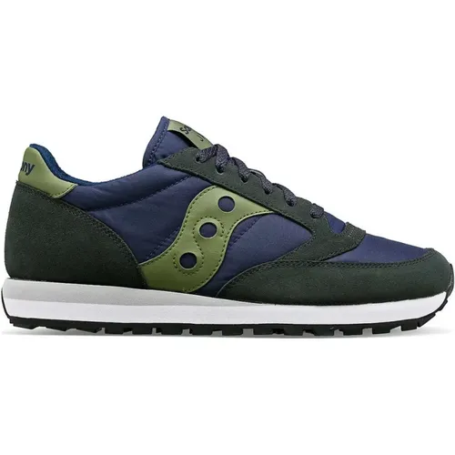 Sneakers, male, , Size: 6 US Original Jazz Logo Green Sneakers - Saucony - Modalova