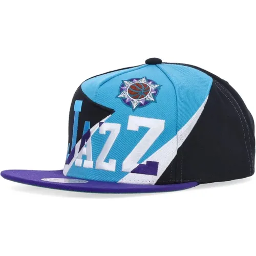 Caps, unisex, , Size: ONE SIZE Utah Jazz Flat Visor Cap NBA - Mitchell & Ness - Modalova