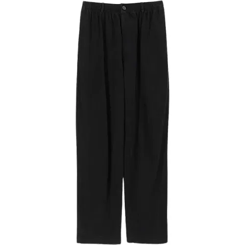 Wide Trousers, male, , Size: XS High Waist Zipper Pants - Balenciaga - Modalova