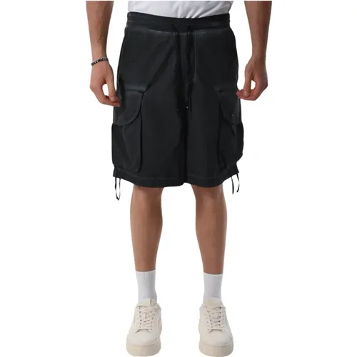 Cargo Bermuda Shorts mit elastischem Bund , Herren, Größe: M - A Paper Kid - Modalova