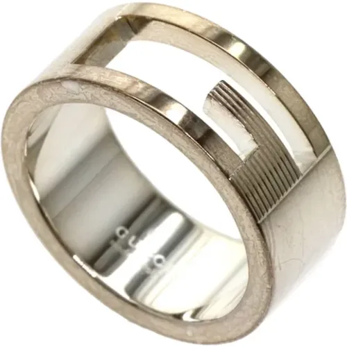 Pre-owned Jewellery, female, , Size: ONE SIZE Pre-owned Silver rings - Gucci Vintage - Modalova