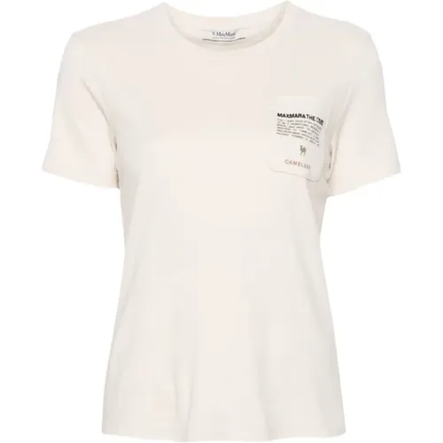 T-shirt with Pocket Detail , female, Sizes: M - Max Mara - Modalova