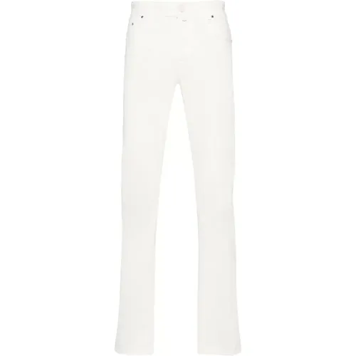 Blended cotton pants, Model Bard , male, Sizes: W32 - Jacob Cohën - Modalova