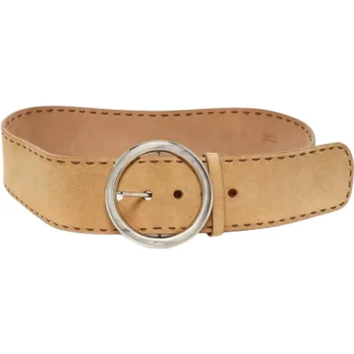 Pre-owned Belts, female, , Size: ONE SIZE Pre-owned Suede belts - Prada Vintage - Modalova