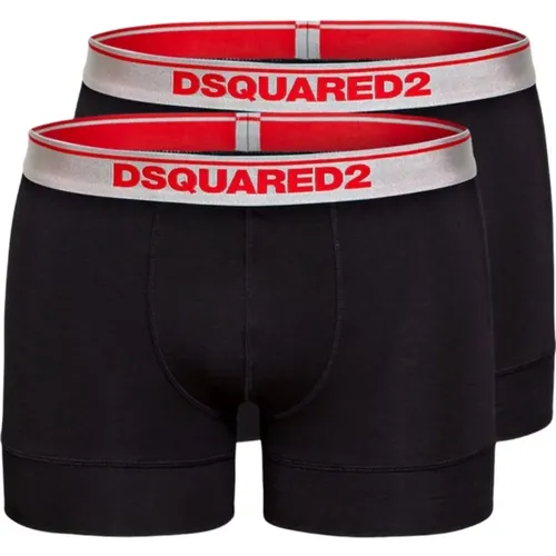 Bottoms, male, , Size: XS Men's Boxer Briefs Set - Dsquared2 - Modalova